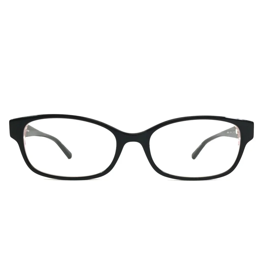 Bebe Eyeglasses Frames BB5183 001 JET Black Pink Cat Eye Full Rim 51-16-135